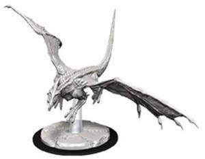 WZK73712 Dungeons And Dragons Nolzur's Marvelous Unpainted Minis: Young White Dragon published by WizKids Games