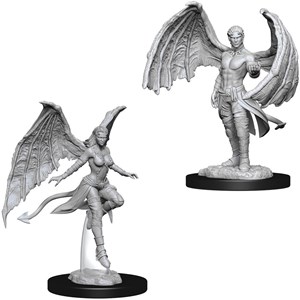 WZK73841S Dungeons And Dragons Nolzur's Marvelous Unpainted Minis: Succubus And Incubus published by WizKids Games