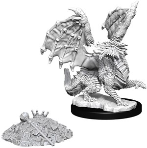 WZK73851S Dungeons And Dragons Nolzur's Marvelous Unpainted Minis: Red Dragon Wyrmling published by WizKids Games