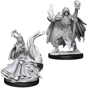 WZK73855S Pathfinder Deep Cuts Unpainted Miniatures: Necromancers published by WizKids Games