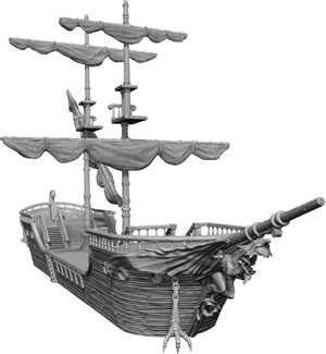 WZK73925 Dungeons And Dragons Nolzur's Marvelous Unpainted Minis: The Falling Star Sailing Ship Unpainted published by WizKids Games