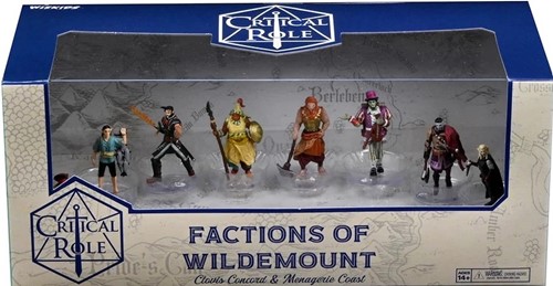 WZK74255 Critical Role RPG: Factions Of Wildemount Prepainted Clovis Concord And Menagerie Coast Box Set published by WizKids Games