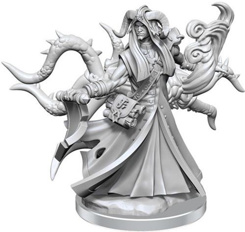WZK75034 Dungeons And Dragons Frameworks: Tiefling Warlock Male published by WizKids Games
