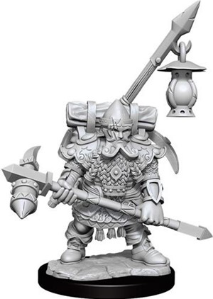 WZK75036 Dungeons And Dragons Frameworks: Dwarf Fighter Male published by WizKids Games