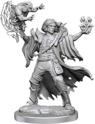 WZK75039 Dungeons And Dragons Frameworks: Human Warlock Male published by WizKids Games