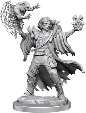 2!WZK75039 Dungeons And Dragons Frameworks: Human Warlock Male published by WizKids Games