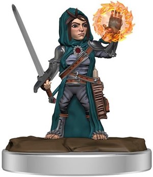 WZK77514S Pathfinder Deep Cuts Painted Miniatures: Female Halfling Cleric published by WizKids Games