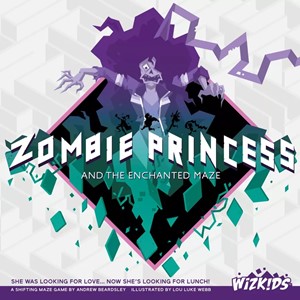 WZK87514 Zombie Princess And The Enchanted Maze Board Game published by WizKids Games