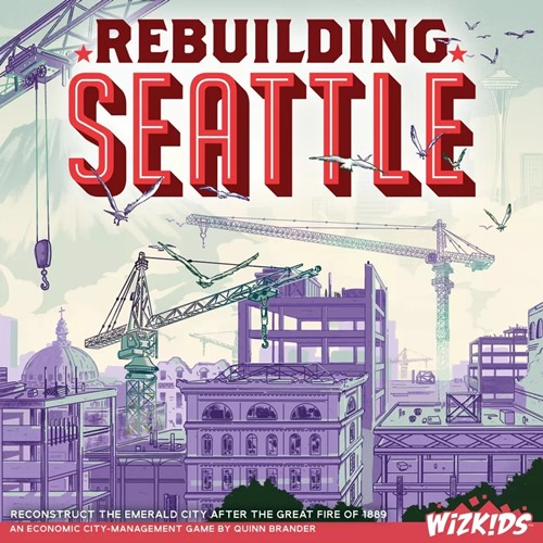WZK87565 Rebuilding Seattle Board Game published by WizKids Games
