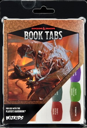 2!WZK89200 Dungeons And Dragons RPG: Player's Handbook Book Tabs published by WizKids Games