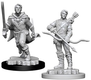 WZK90009S Dungeons And Dragons Nolzur's Marvelous Unpainted Minis: Human Male Ranger 2 published by WizKids Games