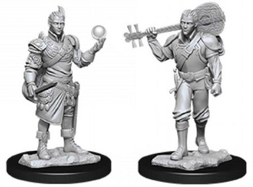 WZK90055S Dungeons And Dragons Nolzur's Marvelous Unpainted Minis: Half-Elf Male Bard published by WizKids Games