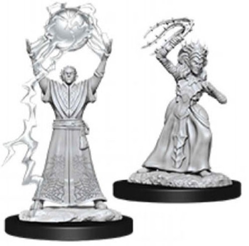 Dungeons And Dragons Nolzur's Marvelous Unpainted Minis: Drow Mage And Drow Priestess