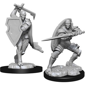 WZK90147S Dungeons And Dragons Nolzur's Marvelous Unpainted Minis: Warforged Male Fighter published by WizKids Games