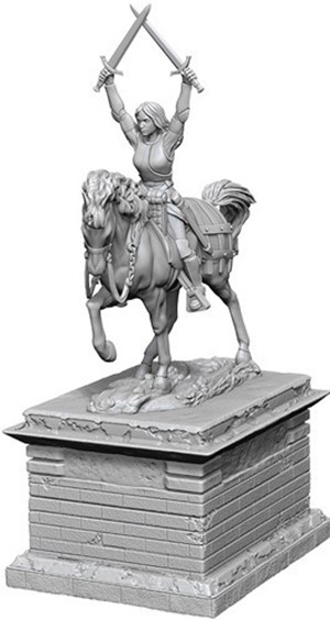 WZK90210S Pathfinder Deep Cuts Unpainted Miniatures: Heroic Statue 2 published by WizKids Games