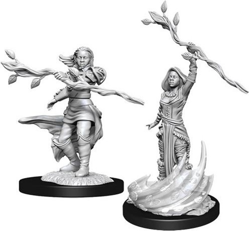 WZK90223S Dungeons And Dragons Nolzur's Marvelous Unpainted Minis: Human Druid Female published by WizKids Games