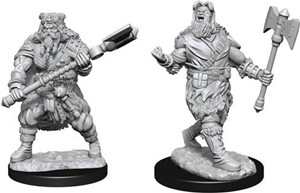 WZK90224S Dungeons And Dragons Nolzur's Marvelous Unpainted Minis: Human Barbarian Male published by WizKids Games
