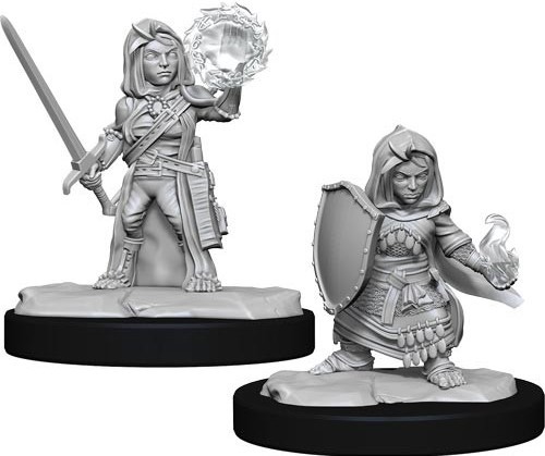 Pathfinder Deep Cuts Unpainted Miniatures: Halfling Cleric Female