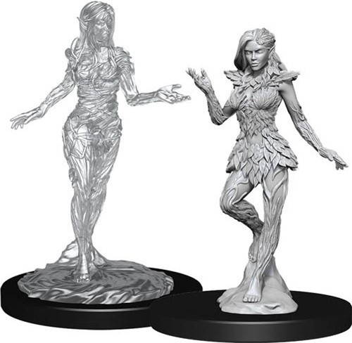 WZK90265S Pathfinder Deep Cuts Unpainted Miniatures: Nymph And Dryad published by WizKids Games