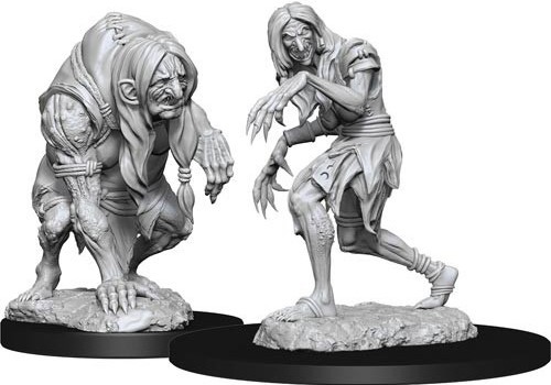 WZK90266S Pathfinder Deep Cuts Unpainted Miniatures: Annis Hag And Green Hag published by WizKids Games