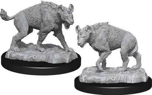 WZK90271S Pathfinder Deep Cuts Unpainted Miniatures: Hyenas published by WizKids Games