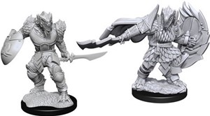 WZK90303S Dungeons And Dragons Nolzur's Marvelous Unpainted Minis: Dragonborn Fighter Male published by WizKids Games