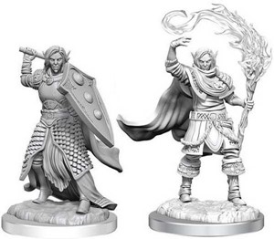WZK90404S Dungeons And Dragons Nolzur's Marvelous Unpainted Minis: Elf Cleric Male published by WizKids Games