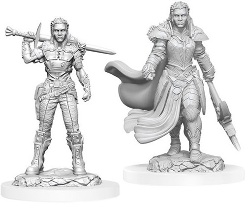WZK90405S Dungeons And Dragons Nolzur's Marvelous Unpainted Minis: Orc Fighter Female published by WizKids Games