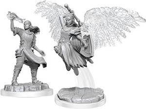 2!WZK90409S Dungeons And Dragons Nolzur's Marvelous Unpainted Minis: Aasimar Cleric Female published by WizKids Games