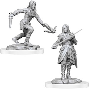 2!WZK90485S Dungeons And Dragons Nolzur's Marvelous Unpainted Minis: Half-Elf Rogue Female 2 published by WizKids Games