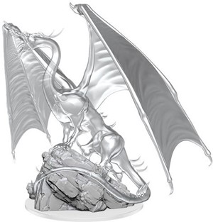 2!WZK90491S Dungeons And Dragons Nolzur's Marvelous Unpainted Minis: Young Emerald Dragon published by WizKids Games