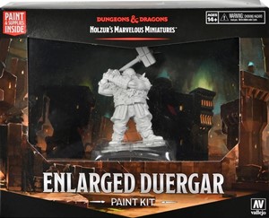 WZK90571 Dungeons And Dragons Nolzur's Marvelous Unpainted Minis: Enlarged Duergar Paint Kit published by WizKids Games