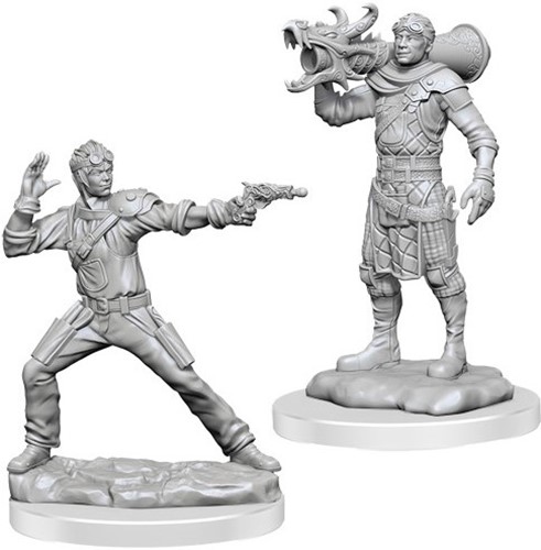 Dungeons And Dragons Nolzur's Marvelous Unpainted Minis: Human Artificer And Human Apprentice