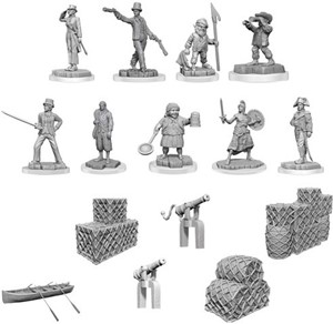 WZK90593 WizKids Deep Cuts Unpainted Miniatures: Ship's Crew Boxed Set published by WizKids Games