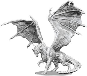 WZK90603 Dungeons And Dragons Nolzur's Marvelous Unpainted Minis: Adult Blue Dragon published by WizKids Games