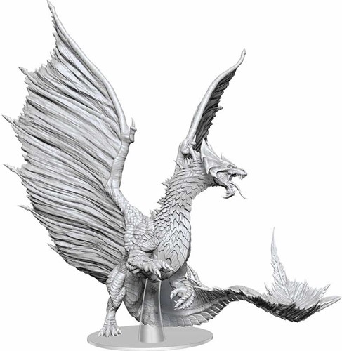 WZK90604 Dungeons And Dragons Nolzur's Marvelous Unpainted Minis: Adult Brass Dragon published by WizKids Games