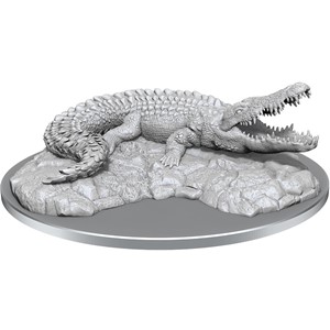 WZK90654S Pathfinder Deep Cuts Unpainted Miniatures: Giant Crocodile published by WizKids Games
