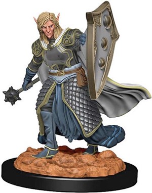 WZK93008S Dungeons And Dragons: Elf Male Cleric Premium Figure published by WizKids Games