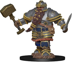 WZK93010S Dungeons And Dragons: Dwarf Male Fighter Premium Figure published by WizKids Games