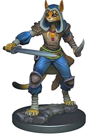 WZK93012S Dungeons And Dragons: Tabaxi Female Rogue Premium Figure published by WizKids Games