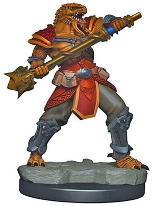WZK93015S Dungeons And Dragons: Dragonborn Male Fighter 3 Premium Figure published by WizKids Games