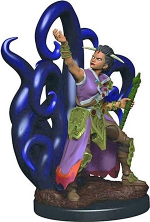 WZK93018S Dungeons And Dragons: Human Female Warlock Premium Figure published by WizKids Games