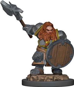 WZK93037S Dungeons And Dragons: Dwarf Fighter Male Premium Figure published by WizKids Games