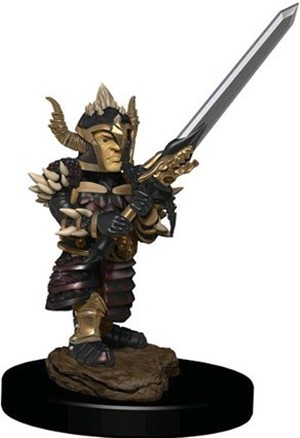 WZK93047S Dungeons And Dragons: Halfling Fighter Male Premium Figure published by WizKids Games