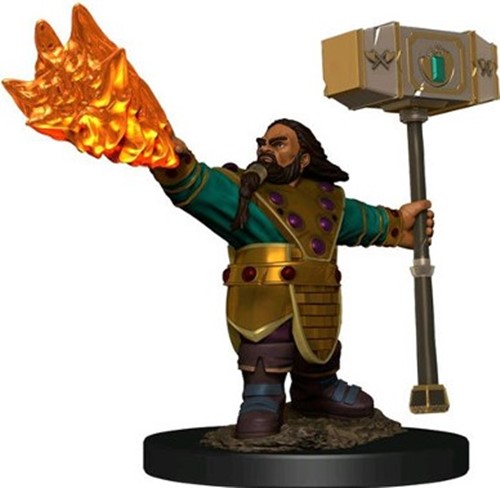 WZK93049S Dungeons And Dragons: Dwarf Cleric Male Premium Figure published by WizKids Games