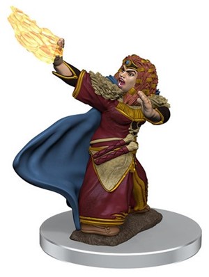 WZK93056S Dungeons And Dragons: Female Dwarf Wizard Premium Figure published by WizKids Games