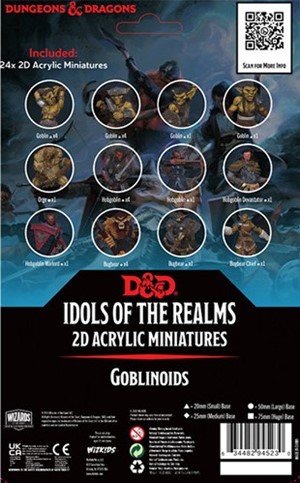 2!WZK94523 Dungeons And Dragons: Essentials 2D Miniatures: Goblinoids published by WizKids Games