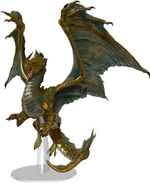 WZK96145 Dungeons And Dragons: Adult Bronze Dragon Premium Figure published by WizKids Games