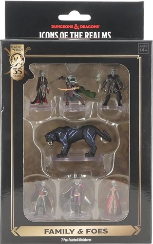 WZK96214 Dungeons And Dragons: The Legend of Drizzt 35th Anniversary Family And Foes Boxed Set published by WizKids Games