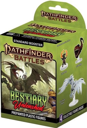 WZK97519S Pathfinder Battles: Bestiary Unleashed Booster Pack published by WizKids Games